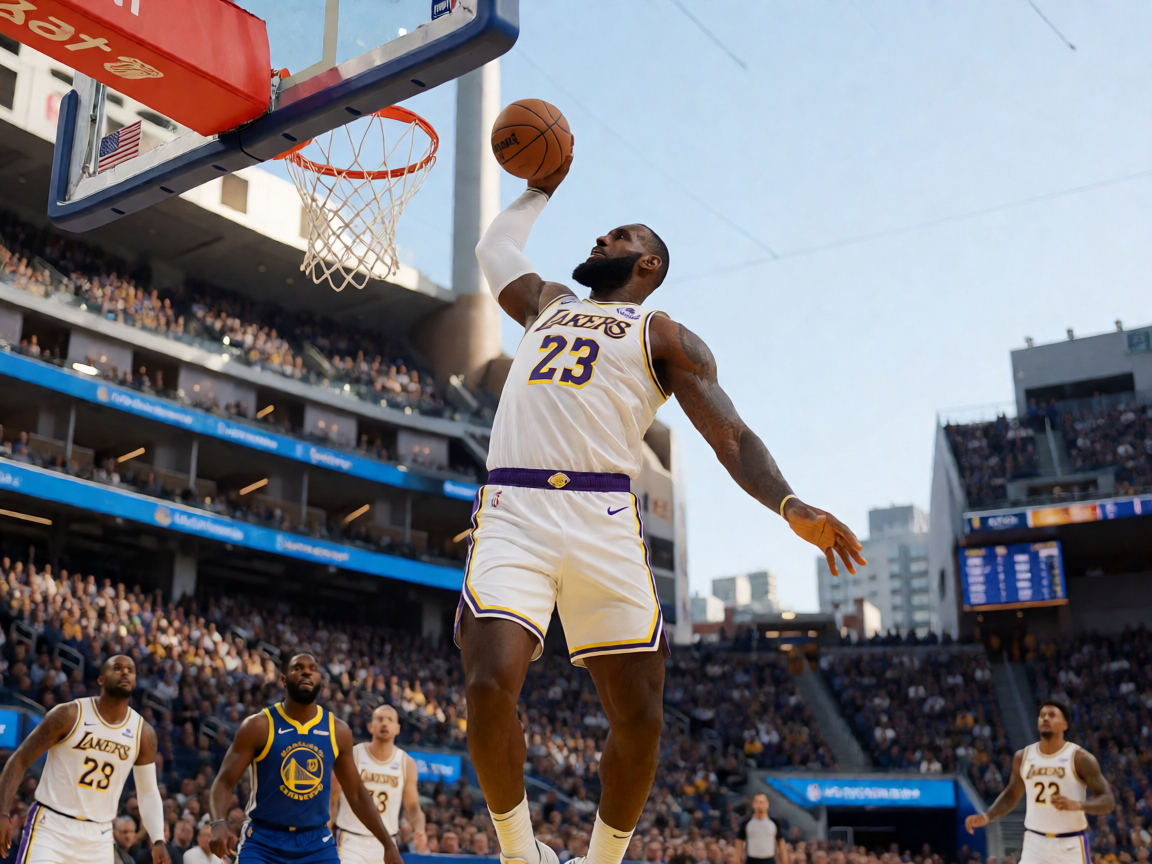 NBA篮球比赛快攻瞬间